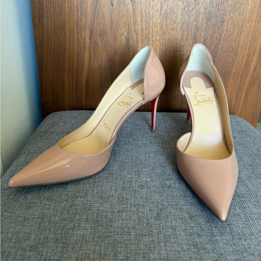 NWOT Christian Louboutin Nude Irizia 100mm Pointed Toe Pump - Picture 4 of 10